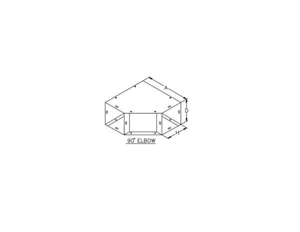 TYPE 1 GALVANIZED 90L FOR WIREWAY - Image 2