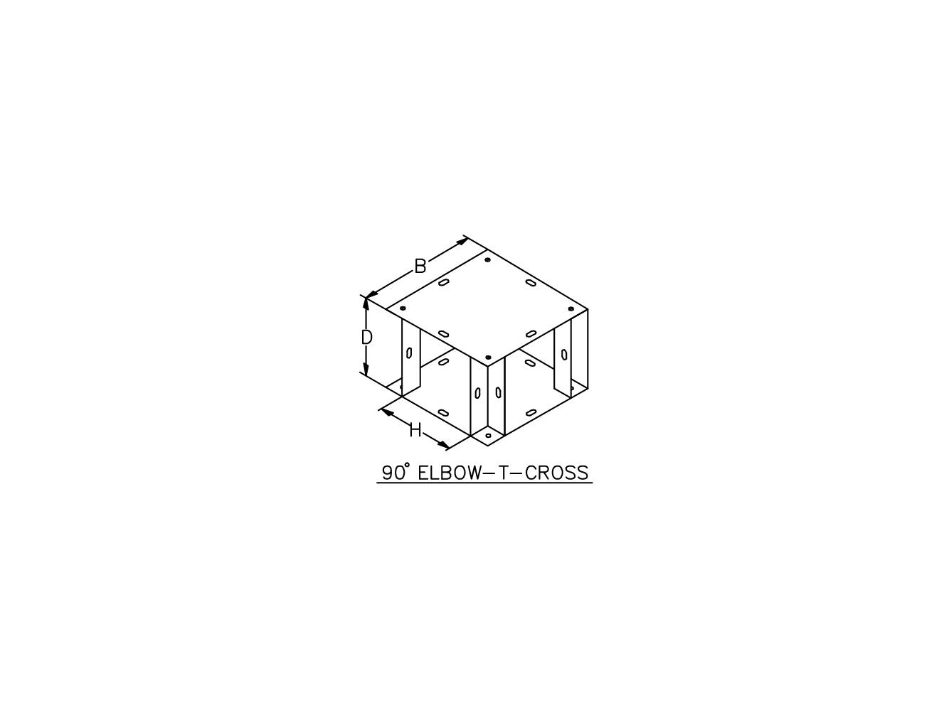 TYPE 1 PAINTED 90 TEE CROSS FOR WIREWAY - Image 2