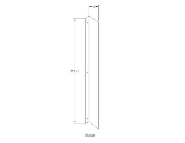 TYPE 1 GALVANIZED DIVIDER FOR WIREWAY - Image 2