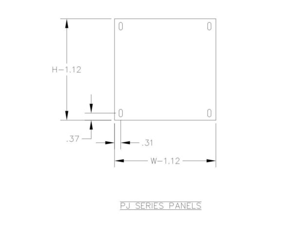 GALVANIZED PANEL FOR JH SERIES ENCLOSURES - Image 2