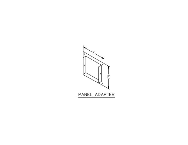TYPE 1 PAINTED PANEL ADAPTER FOR WIREWAY - Image 2