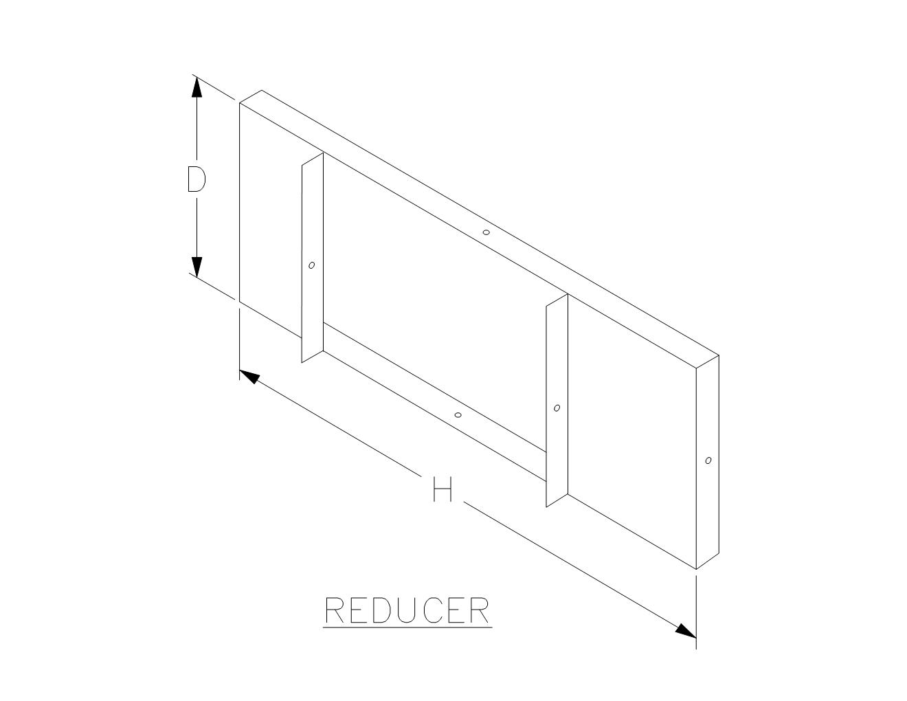 TYPE 1 PAINTED REDUCER FOR X-RAY DUCT - Image 2