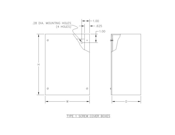 TYPE 1 GALVANIZED SCREW COVER BOX NO KO'S - Image 2