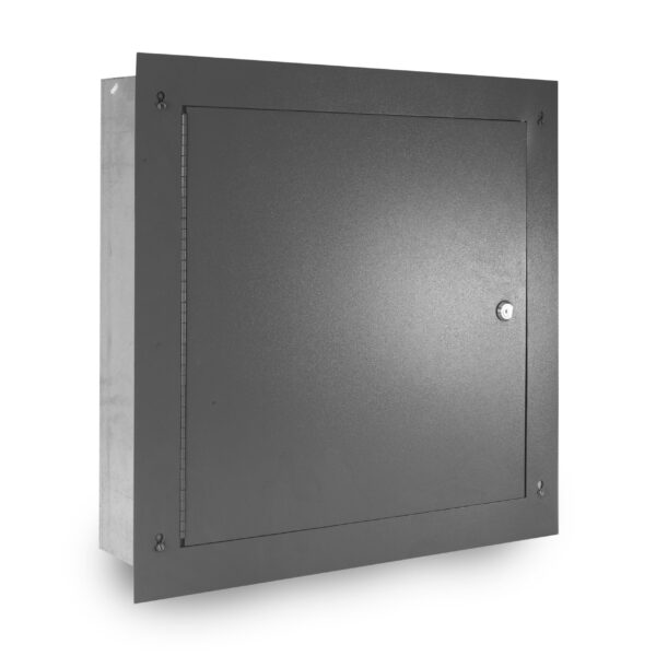 TYPE 1 PAINTED HINGED TELEPHONE CABINET W/ KEYLOCKING LATCH & FLUSH COVER