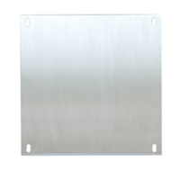 ALUMINUM PANEL FOR FIBERGLASS ENCLOSURE