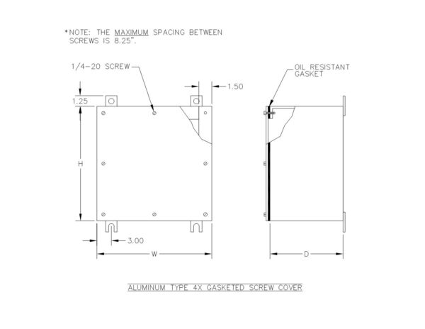TYPE 4X ALUMINUM GASKETED SCREW COVER BOX - Image 3