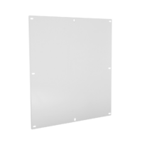 PAINTED WHITE PANEL FOR DOUBLE DOOR FLOOR MOUNT ENCLOSURE