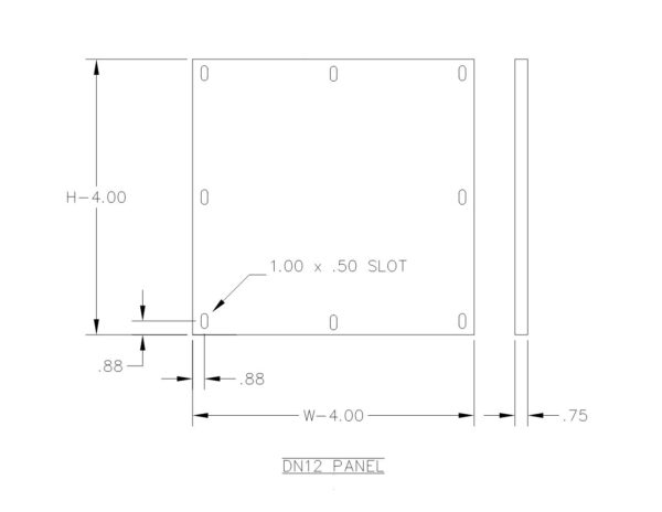 PAINTED WHITE PANEL FOR DOUBLE DOOR FLOOR MOUNT ENCLOSURE - Image 2