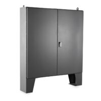 TYPE 3R PAINTED DOUBLE DOOR FLOOR MOUNT ENCLOSURE