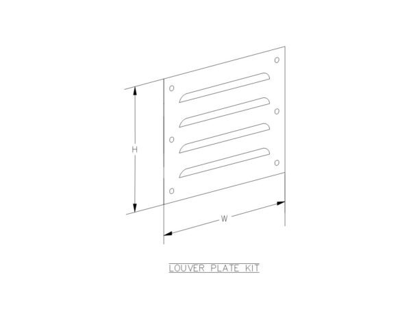 PAINTED GALV LOUVER PLATE KIT - Image 2