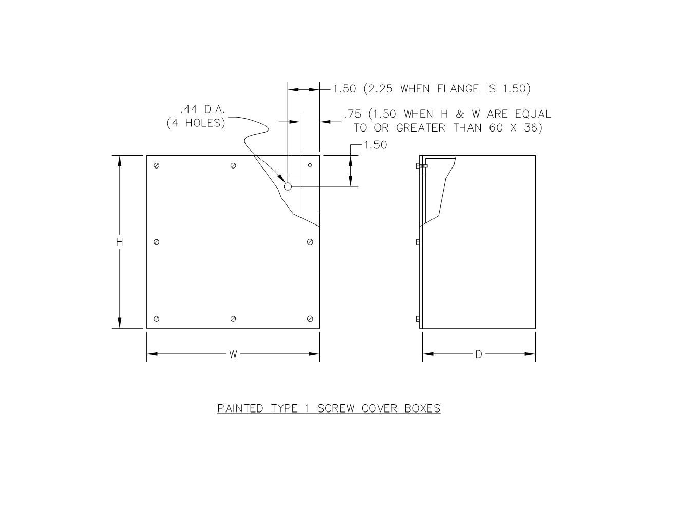 TYPE 1 PAINTED SCREW COVER BOX NO KO'S - Image 3