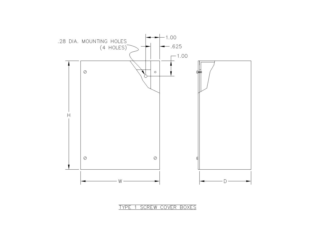 TYPE 1 PAINTED SCREW COVER BOX NO KO'S - Image 2