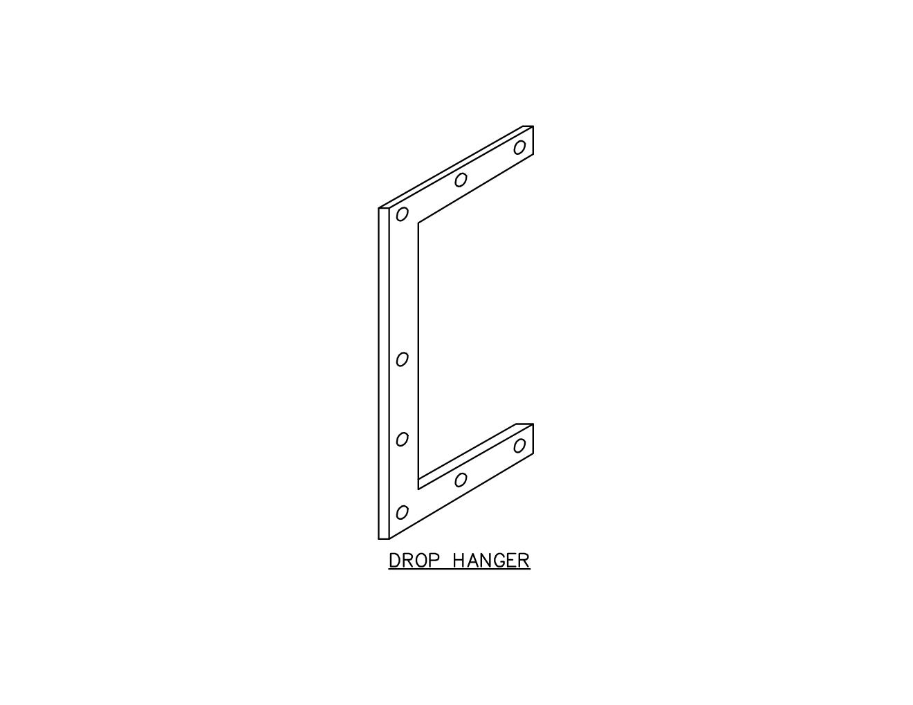 TYPE 4X 304 STAINLESS STEEL DROP HANGER FOR PULL THRU WIREWAY - Image 2