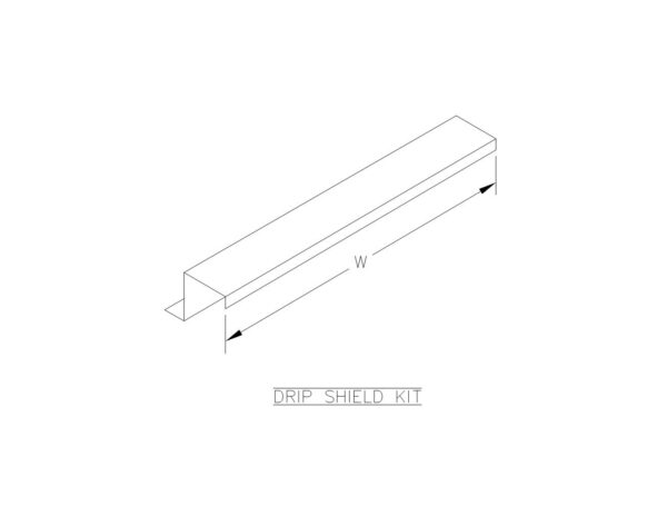 S/S DRIP SHIELD KIT FOR TYPE 4 & 12 ENCLOSURES