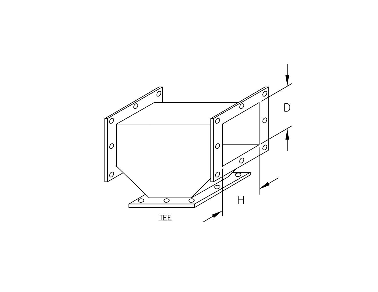TYPE 4X 304 STAINLESS STEEL TEE FOR PULL THRU WIREWAY - Image 2