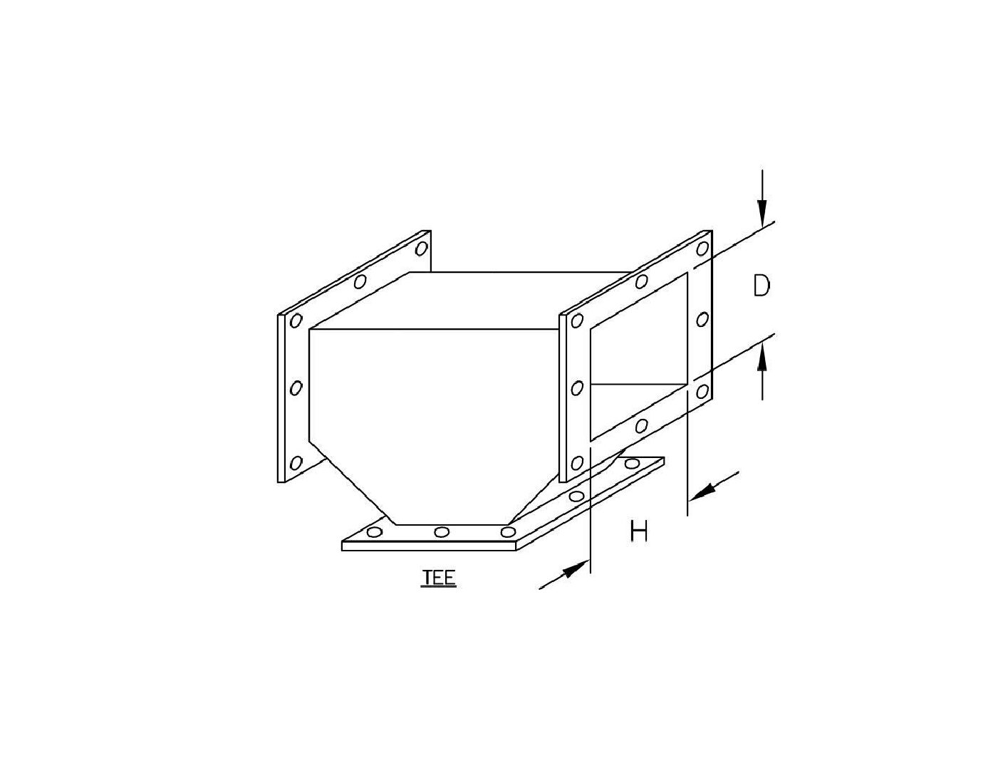 TYPE 12 PAINTED TEE FOR JIC PULL THRU WIREWAY - Image 2